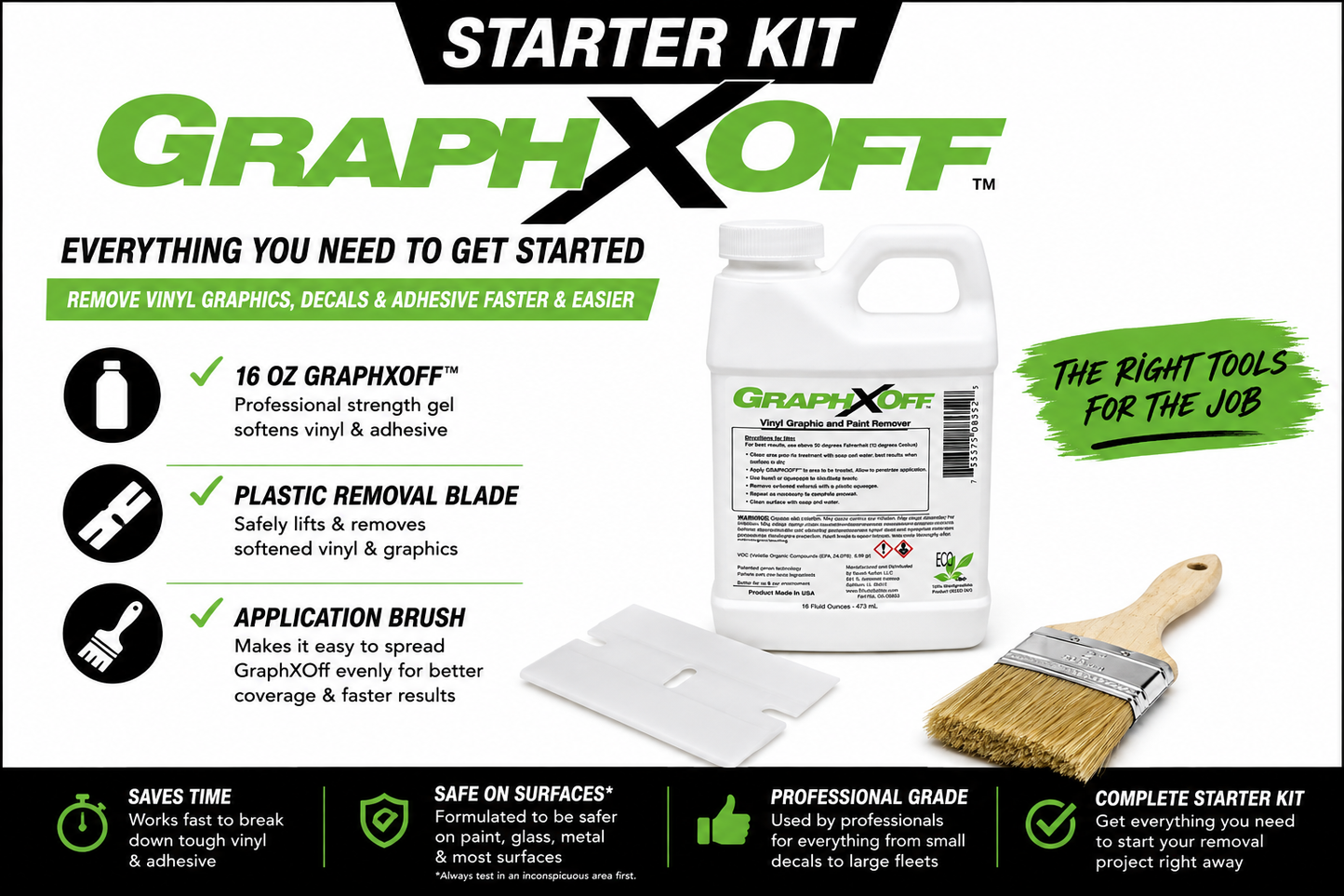 GraphXOff™ 16 oz Starter Kit – Blade & Brush