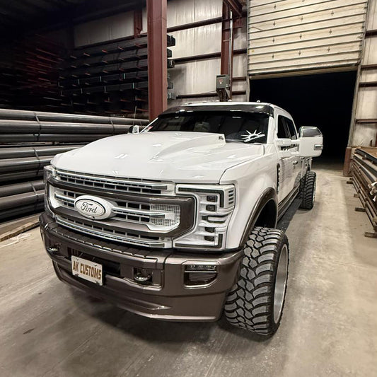 CARBON FIBER Windshield Drop Sun Visor for 2017-2024 Ford F-250 F-350 F-450