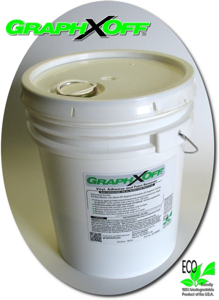 GraphXOff Vinyl Adhesive and Paint Remover - 5 Gallons