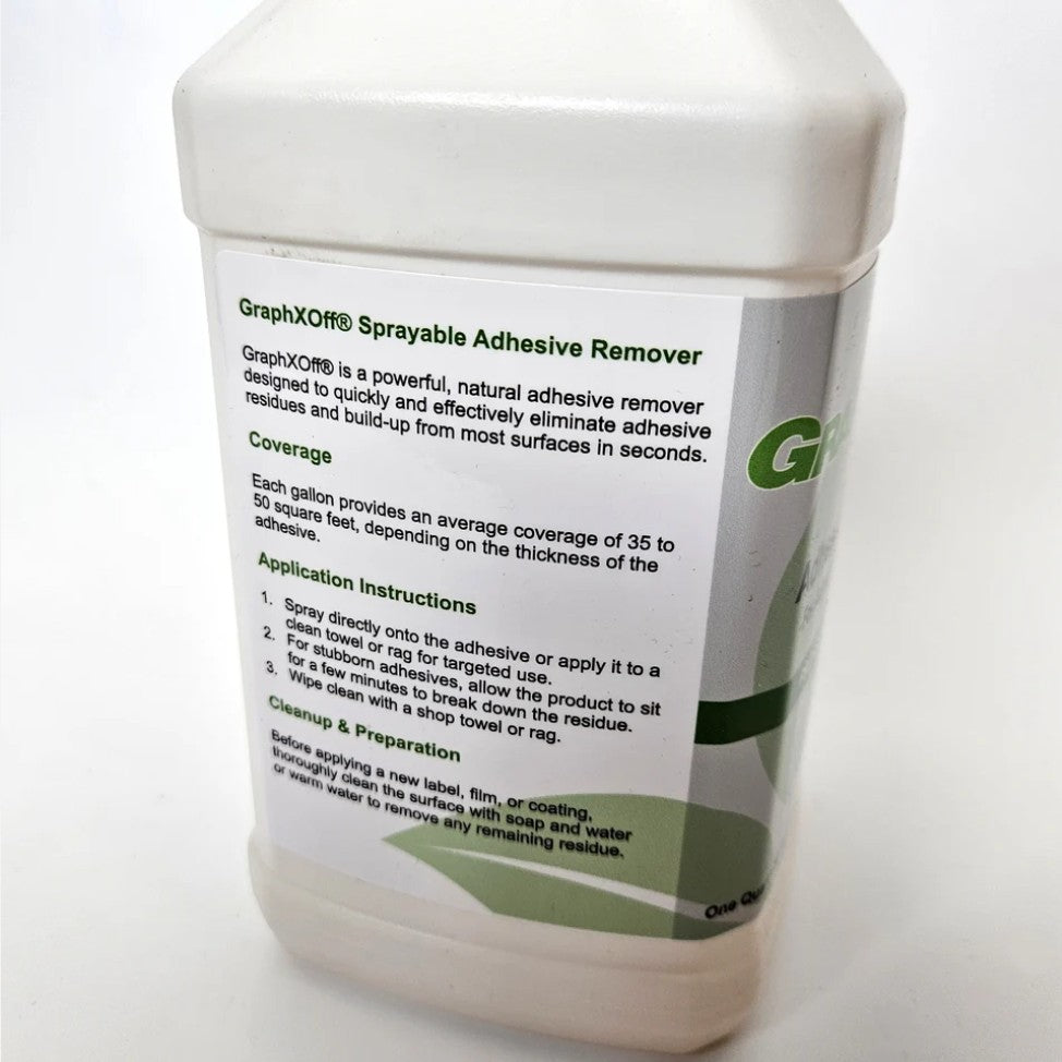 Graphxoff Container GraphXOff Sprayable Adhesive Remove for Adhesive Residue Cleanup ...