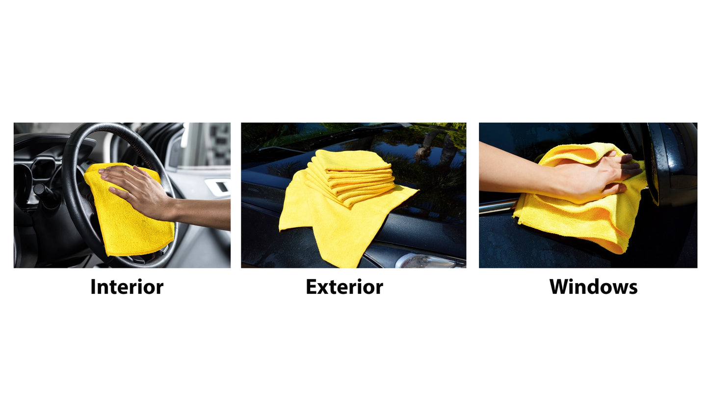 16" Auto Detailing Microfiber Towels | Pack of 4