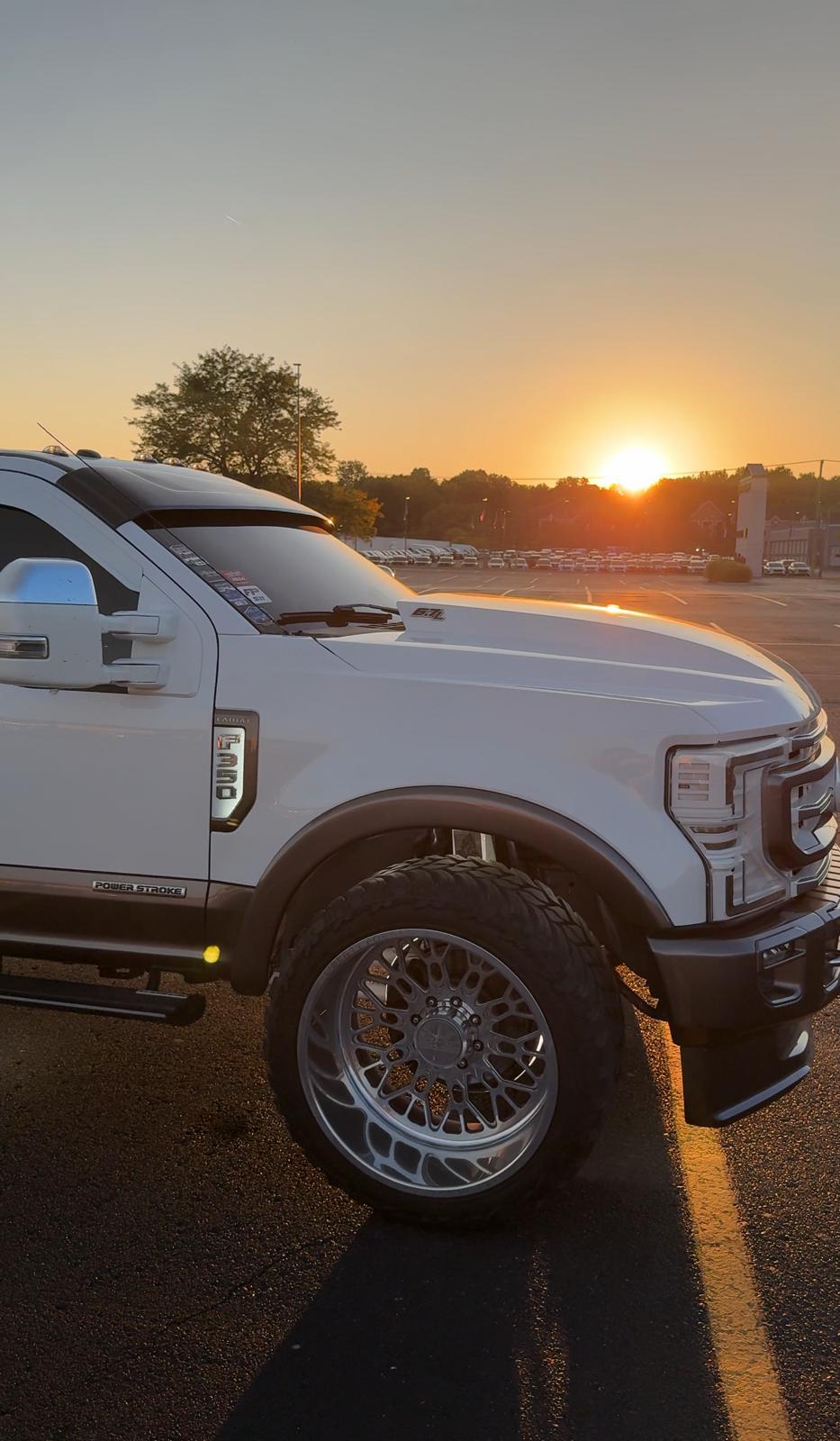 CARBON FIBER Windshield Drop Sun Visor for 2017-2024 Ford F-250 F-350 F-450