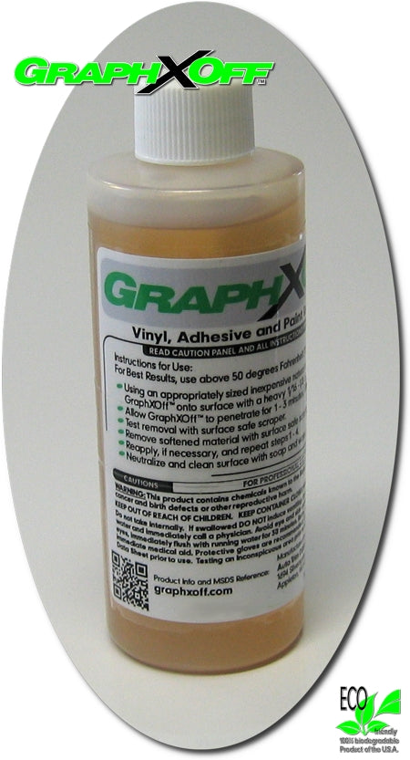 Graphxoff Container GraphXOff Vinyl Adhesive and Paint Remover Gel 4 oz Bottle – Struck Autos